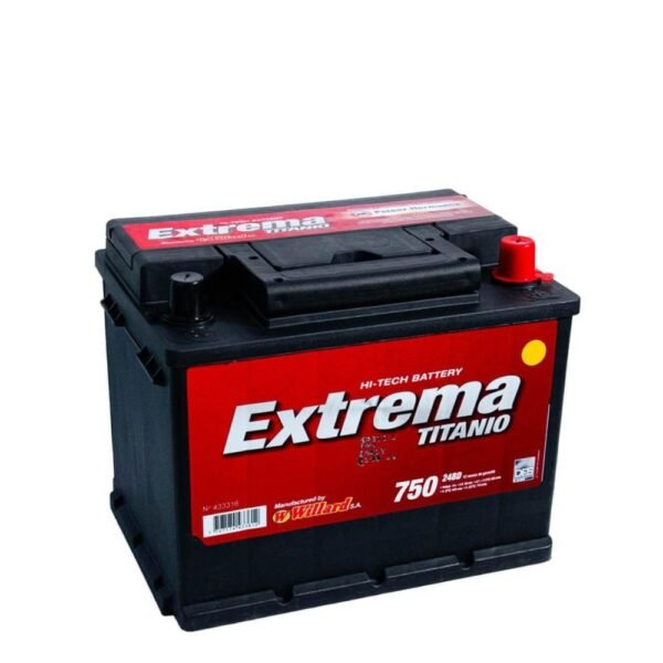 Batería Auto Willard Extrema Titanio 750  24 | Derecha (+) + Combo Gabriel