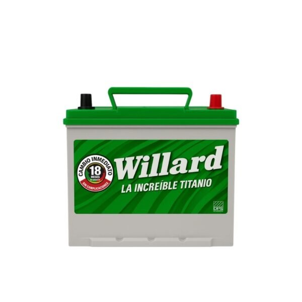 Batería Auto Willard Titanio 750  Ns60 | Derecha (+) + Combo Gabriel